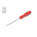 Tekton 1/8 Inch Slotted Hard Handle Screwdriver DSE31125